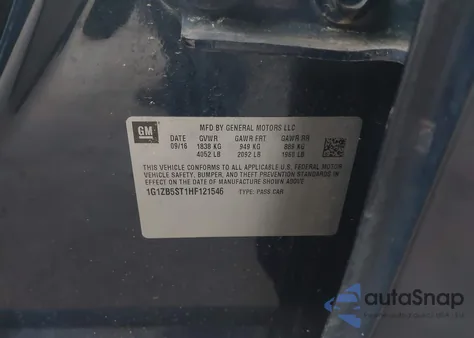 2017 Chevrolet Malibu Ls from USA, damaged, VIN 1G1ZB5ST1HF121546